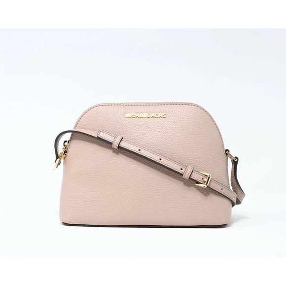 MICHAEL KORS ADELE Medium Dome Crossbody Fawn Leather - Picture 1 of 6